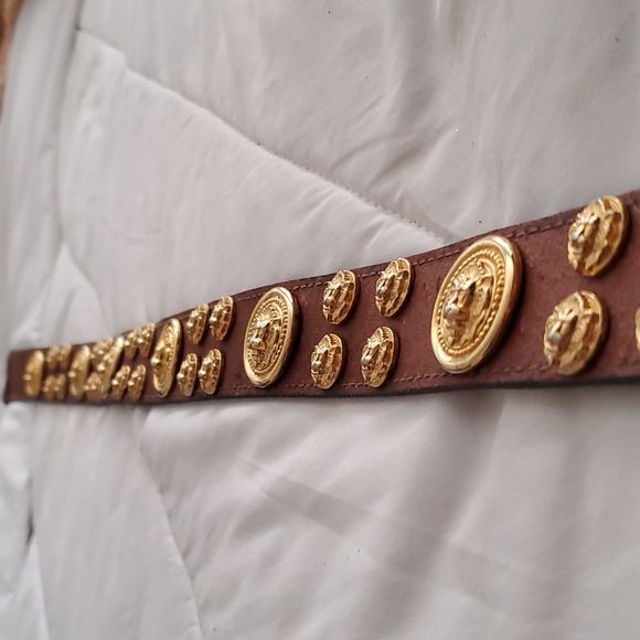 CODE AZURE leather belt size 32 NEW no tag - Picture 5 of 8